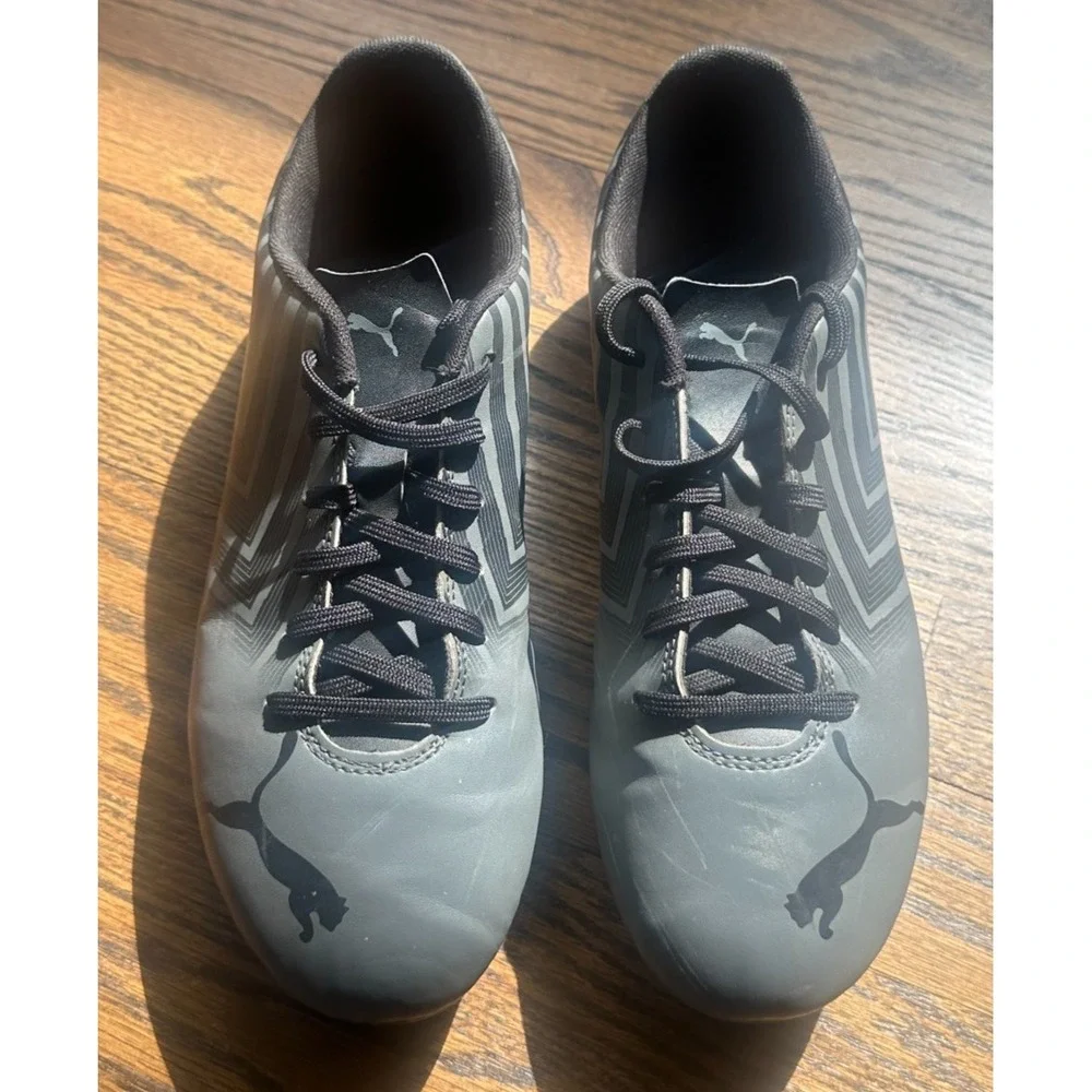 PUMA Tacto 2 FG AG Black Castle Rock Mens Soccer Cleats 8.5 106701-03